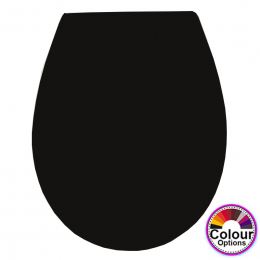 Pressalit Calmo Soft Close Top Fixing Toilet Seat & Cover Black 556001-D02999