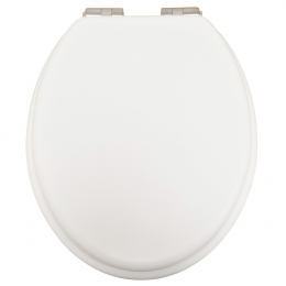 Heritage Bathrooms Soft Close Quick Release Toilet Seat & Cover Chantilly With Brushed Nickel Hinges TSCHA103SC