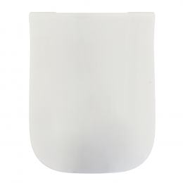 Geberit Smyle Square Slim Wrapover Soft Close Quick Release Toilet Seat & Cover White 500.687.01.1