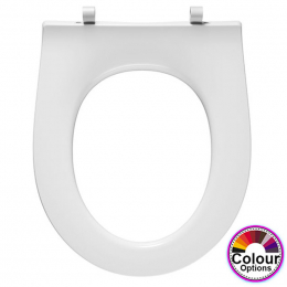 Pressalit Objecta Pro Polygiene Standard Close Bottom Fixing Toilet Seat Without Cover White 989011-DF7999