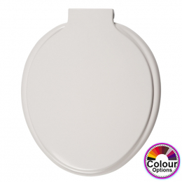 Celmac Calypso Standard Close Toilet Seat & Cover With Colour Match Plastic Hinge White SCA11WH