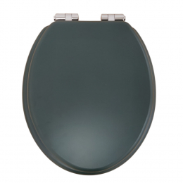 Heritage Bathrooms Soft Close Quick Release Toilet Seat & Cover Classic Green With Chrome Hinges TSCLG101SC