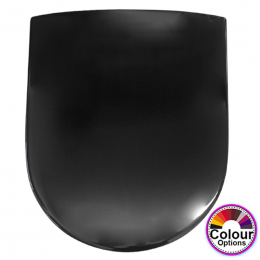 Pressalit Objecta D Standard Close Bottom Fixing Toilet Seat & Cover Black 172111-BR7999