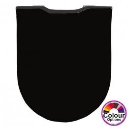 Pressalit Objecta D Pro Polygiene Standard Close Top/Bottom Fixing Toilet Seat & Cover Black 998111-DH4999